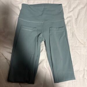 Lululemon High-Rise Crop Leggings w/ Pockets – Sage Green (Size 4) | Worn Once